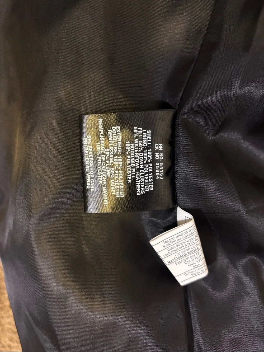 Cole Haan Black Quilted Hooded Puffer Coat with Gold Hardware Women’s Medium